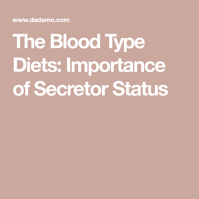 secretor-blood-types