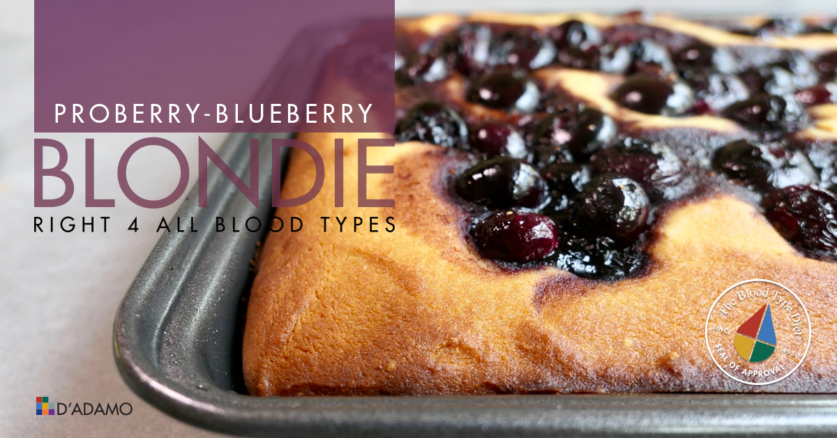 delicious berry blondie cake recipe for blood type diet